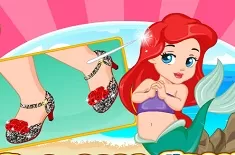 Little Mermaid Games, Princess Ariel Shoe Design, Games-kids.com