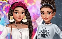 Moana Games, Princess Boho vs Grunge, Games-kids.com