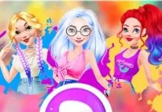 Princess Games, Princess Color Splash Festival, Games-kids.com