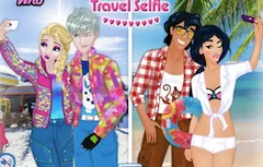 Princess Games, Princess Couple Travel Selfie, Games-kids.com
