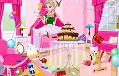 Frozen  Games, Princess Elsa Birthday Cleaning, Games-kids.com
