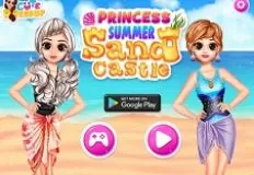 Frozen  Games, Princess Summer Sand Castle, Games-kids.com