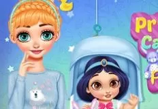 Princess Games, Princesses Caring for Baby Princesses, Games-kids.com