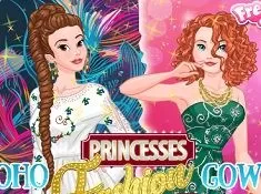 Princess Games, Princesses Fashion Wars Boho vs Gowns, Games-kids.com