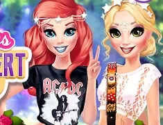Princess Games, Princesses Rock Concert Style, Games-kids.com
