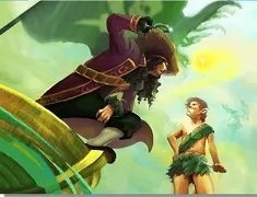 Puzzle Games, Puzzle with Captain Hook and Peter Pan, Games-kids.com