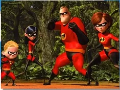 The Incredibles Games, Puzzle with Incredibles Family, Games-kids.com