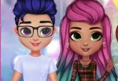 Girl Games, Rainbow Girls Christmas Party, Games-kids.com