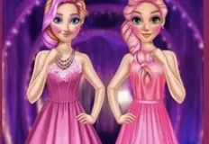 Princess Games, Rapunzel and Anna Pink Style, Games-kids.com