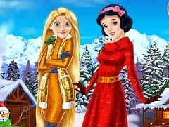 Princess Games,  Rapunzel and Snow White Winter Holiday, Games-kids.com