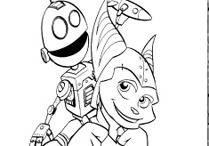 Ratchet and Clank Coloring