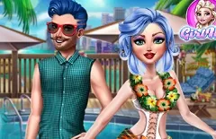 Girl Games, Romantic Pool Date, Games-kids.com