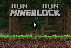 Minecraft Games, Run Mineblock Run, Games-kids.com