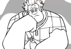 Wreck It Ralph Games, Sad Ralph Coloring, Games-kids.com