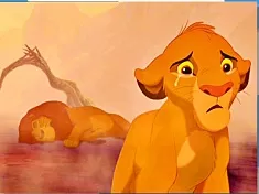 Puzzle Games, Sad Simba Puzzle, Games-kids.com