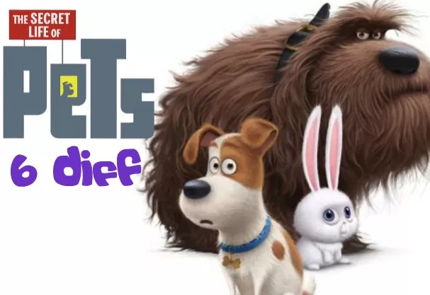 Secret Life of Pets Games, Secret Life of Pets 6 Diff, Games-kids.com