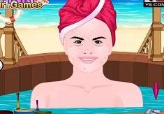 Girl Games, Selena Gomez Beach Spa, Games-kids.com