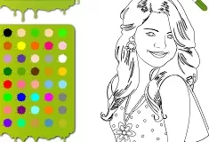 Celebrities Games, Selena Gomez Coloring, Games-kids.com