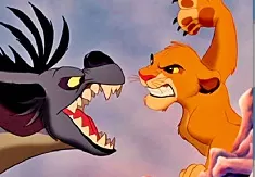 Lion Guard Games, Simba and Hyenas Puzzle, Games-kids.com