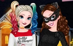 Frozen  Games, Sisters Halloween Night, Games-kids.com