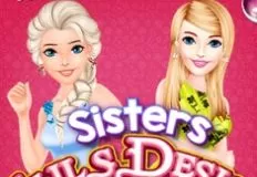 Frozen  Games, Sisters Nails Design 2, Games-kids.com