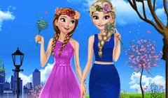 Frozen  Games, Sisters Spring Day, Games-kids.com