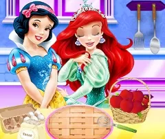 Princess Games, Snow White and Ariel Apple Dessert, Games-kids.com