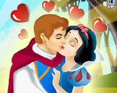 Snow White Games, Snow White and Prince Charming Kiss, Games-kids.com