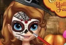 Sofia the First Games, Sofia Halloween Face Art, Games-kids.com