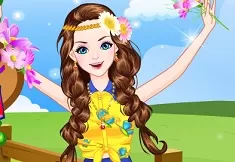 Dress Up Games, Spring Break at Farm, Games-kids.com