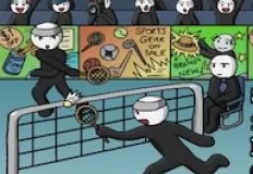 2 Player Games, Stick Badminton, Games-kids.com