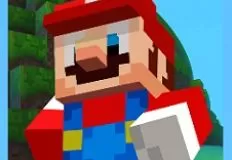 Mario Games, Super Mario Minecraft Runner, Games-kids.com