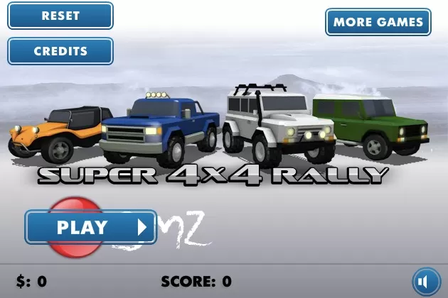 Cars Games, Super Rally 4x4, Games-kids.com