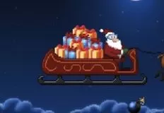 Christmas Games, Super Santa Skydiving, Games-kids.com