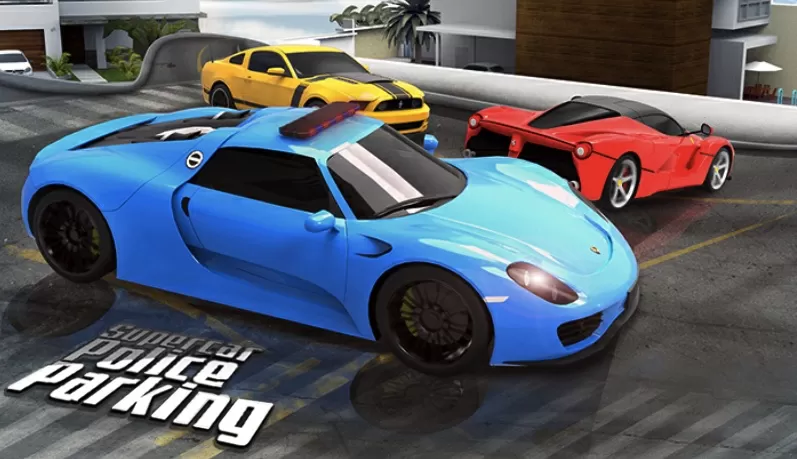 Cars Games, Supercar Police Parking, Games-kids.com