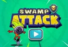 Superheroes Games, Swamp Attack, Games-kids.com