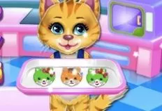 Cooking Games, Sweet Rainbow Kitty Cookies, Games-kids.com