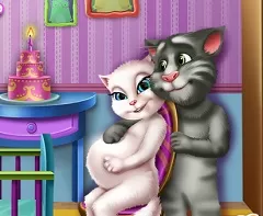 Talking Friends Games, Talking Angela and Tom Maternity Room, Games-kids.com