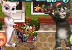 Talking Friends Games, Talking Angela Great Shopping, Games-kids.com
