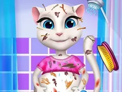 Talking Friends Games, Talking Angela Pregnant Messy, Games-kids.com