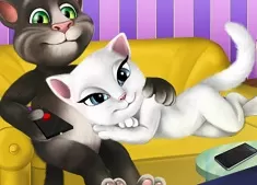 Talking Friends Games, Talking Tom and Angela Halloween Party, Games-kids.com