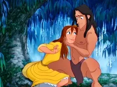 Tarzan Games, Tarzan and Jane Puzzle, Games-kids.com