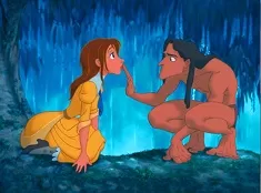 Tarzan Games, Tarzan Meets Jane Puzzle, Games-kids.com