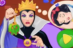 Snow White Games, The Evil Queens Spell Disaster, Games-kids.com
