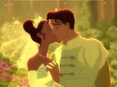 Princess and the Frog Games, Tiana and Naveen Kissing Puzzle, Games-kids.com
