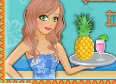 Girl Games, Tiki CafÃ© Waitress, Games-kids.com
