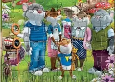 Tip The Mouse Games, Tip the Mouse Family Puzzle, Games-kids.com