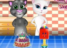Talking Friends Games, Tom and Angela Sweet Shop, Games-kids.com