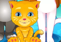 Talking Friends Games, Tom Cat Care Baby, Games-kids.com