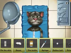 Talking Friends Games, Tom Cat Craniotomy Surgery, Games-kids.com